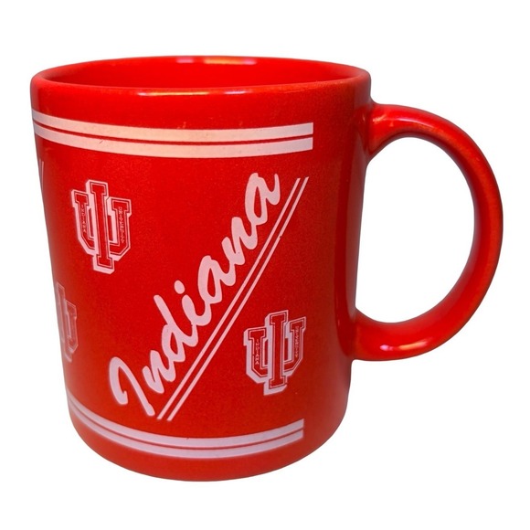 Other - Rare Indiana University IU Hoosiers 1990s Red Ceramic Mug Vintage NCAA MCM